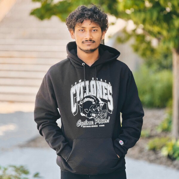 Champion Cyclones Helmet Black Hooded Sweatshirt